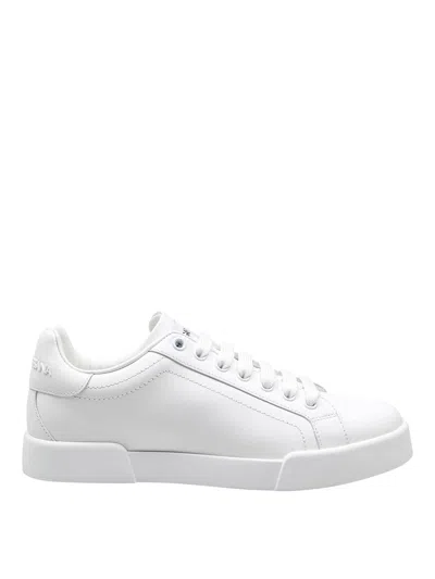 Dolce & Gabbana Dolce&gabbana Portofino White Low Trainer In White