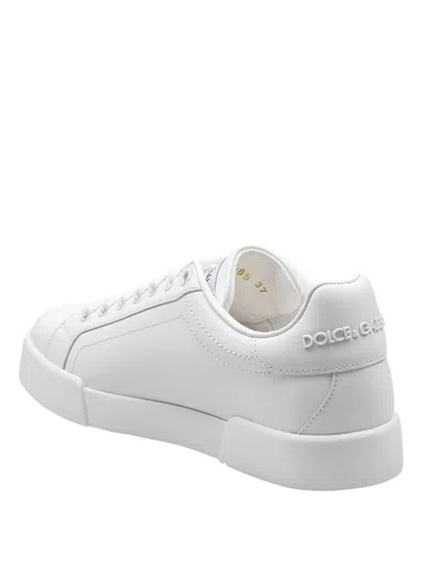 Dolce & Gabbana Dolce&gabbana Portofino White Low Trainer In White