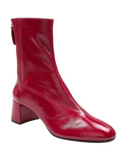 Aquazzura Sain Honore Bootie 50 In Nappa Gloss Color Red In Red