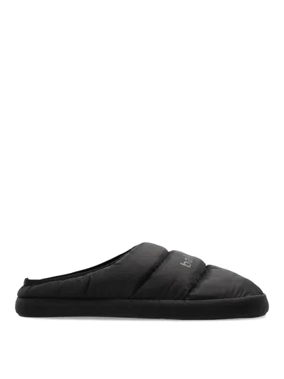 Balenciaga Polyamide And Fleece Alaska Slipper In Black
