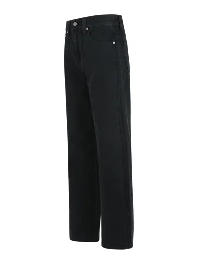 Khaite Bacall Low Rise Straight Jeans In Animal Print