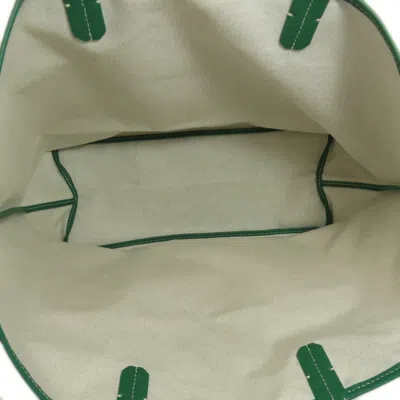 Pre-owned Goyard Green Coated Canvas Tote Bag ()