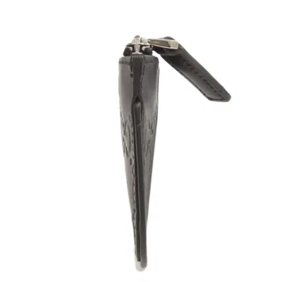 Pre-owned Gucci Black Leather Long Wallet (bi-fold) ()