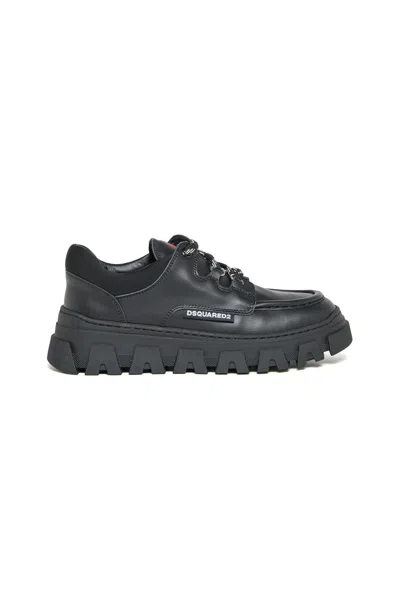 Dsquared2 Laced Shoes With Chunky Soles In Black