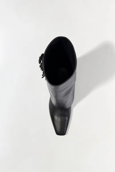 Simkhai Women's Quinn Leather Fringe Boot In Black In Black