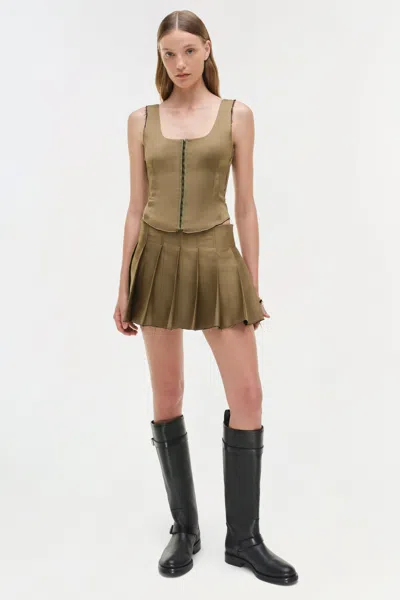 Simkhai Women's Carly Bustier Top In Bronze Multi In Brown