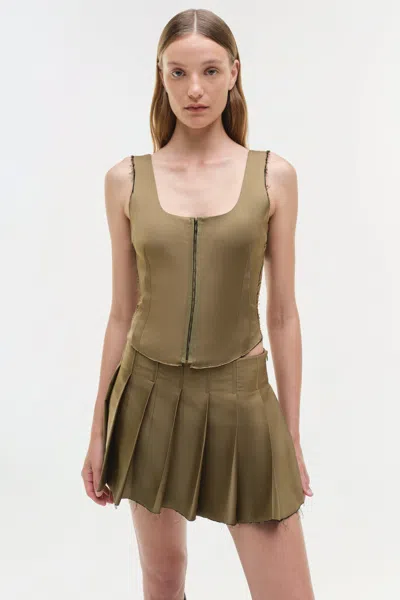 Simkhai Women's Carly Bustier Top In Bronze Multi In Brown