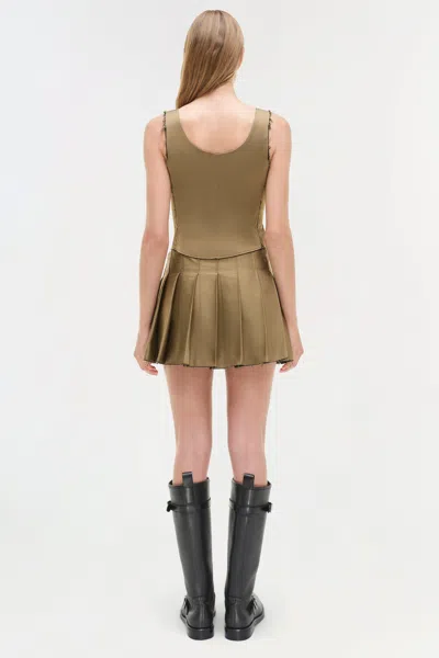 Simkhai Women's Carly Bustier Top In Bronze Multi In Brown