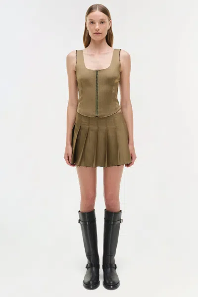 Simkhai Women's Carly Bustier Top In Bronze Multi In Brown