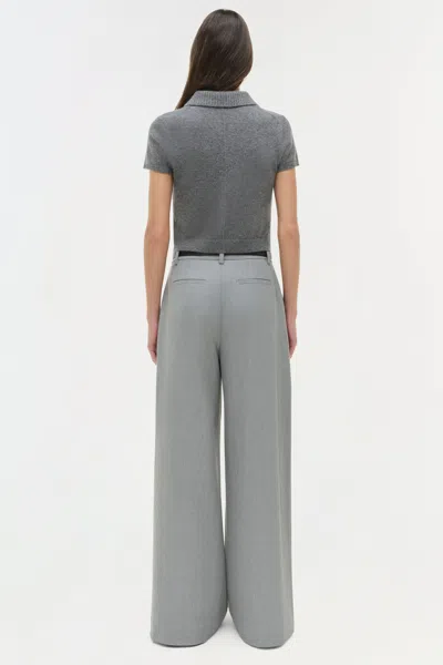 Simkhai Women's Wide Leg Clayton Wide Leg Pant In Heather Grey In Gray