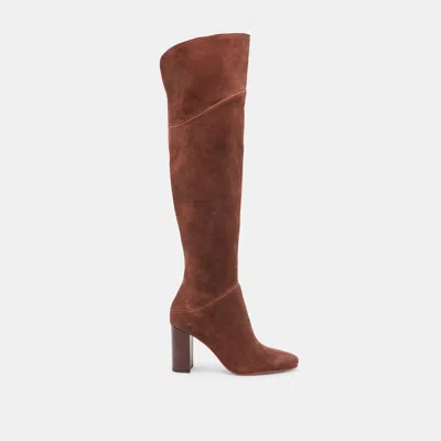 Dolce Vita Sury Boots Dark Saddle Suede