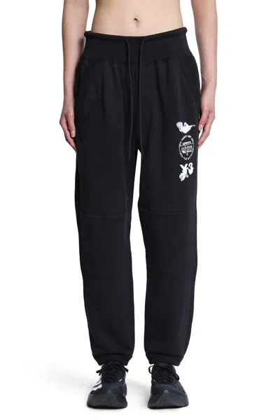 Y-3 Cuffed Track Pants Elastic Waistband In Black