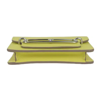 Pre-owned Hermes Lime Wallet (bi-fold) () In Green