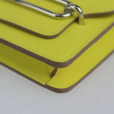 Pre-owned Hermes Lime Wallet (bi-fold) () In Green