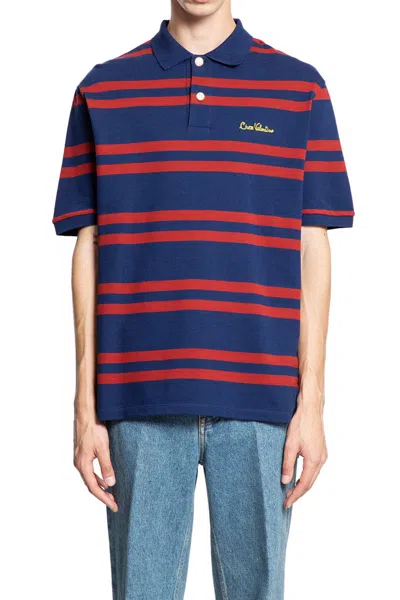 Valentino Striped Polo Shirt Regular Collar In Multi