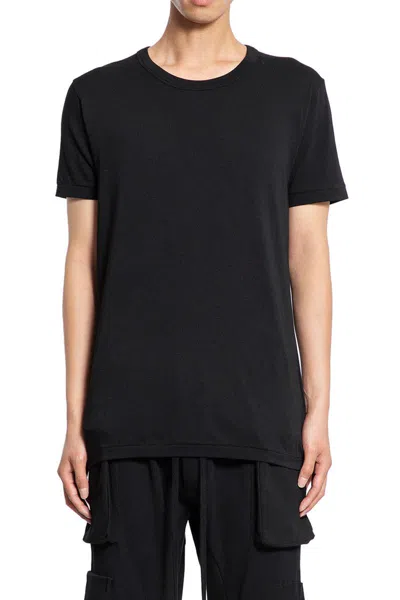 Thom Krom Distressed Stretch Cotton Modal T-shirt In Black