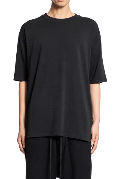 Thom Krom Stretch Cotton Modal Graphic T-shirt In Black