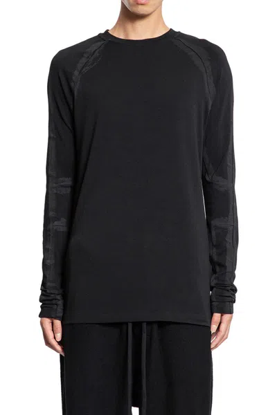 Thom Krom Stretch Cotton Modal Long Sleeve T-shirt In Animal Print
