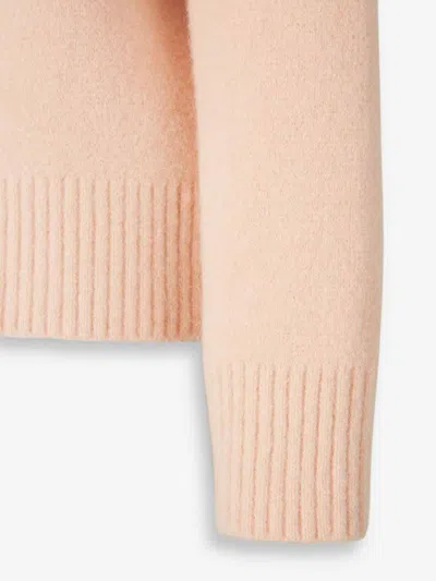 Ami Alexandre Mattiussi Ami Paris Women Ami De Coeur Cardigan With Logo In Pink