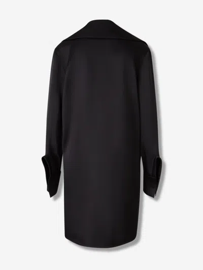 Jil Sander Oversized-collar Shirt Dress In Black
