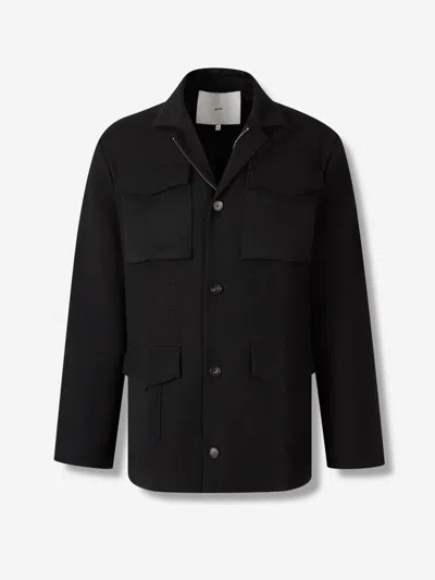 Setchu Virgin-wool Shirt Jacket In Blue