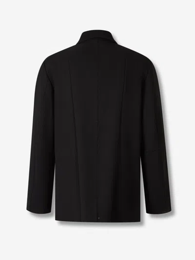 Setchu Virgin-wool Shirt Jacket In Blue