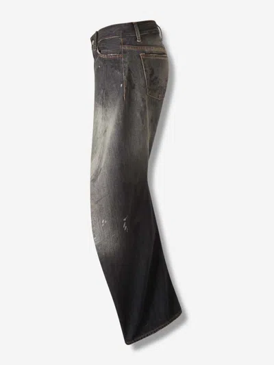 Acne Studios 2006f Distressed Wide-leg Jeans In Black