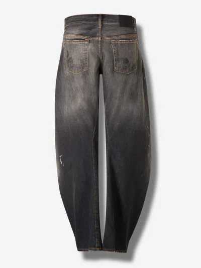Acne Studios 2006f Distressed Wide-leg Jeans In Black
