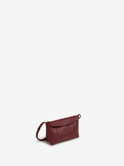 Wandler Slouch Mini Bag With Adjustable Shoulder Strap In Burgundy