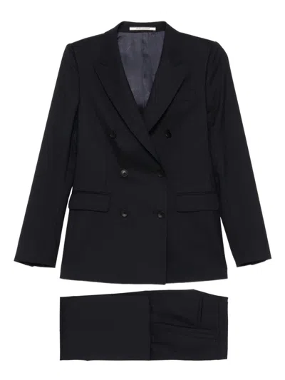 Tagliatore Wool Blend Suit In Black