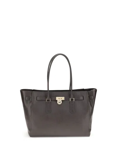 Michael Kors Hamilton Moderne Large Tote Bag In Brown