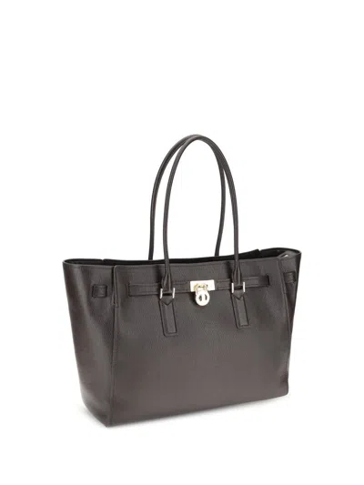 Michael Kors Hamilton Moderne Large Tote Bag In Brown