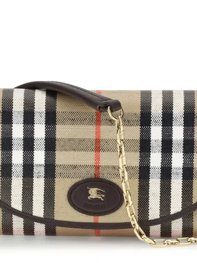 Burberry Clutches In Sand