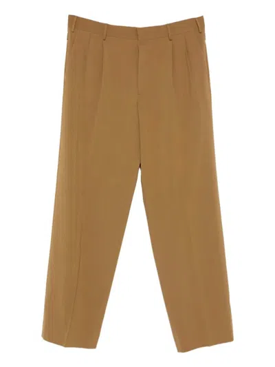 Cellar Door Trousers With Pleated Front And Pockets In Neutral