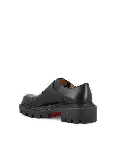 Christian Louboutin Round-toe Loafers In Black