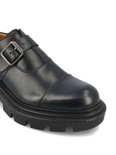 Christian Louboutin Round-toe Loafers In Black