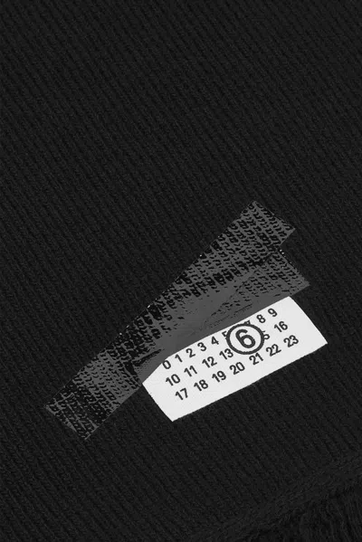 Mm6 Maison Margiela Scarfs In Black