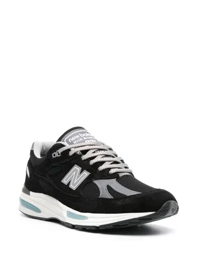 New Balance 991v2 Sneakers With Mesh Panels And Reflective Accents In Multi