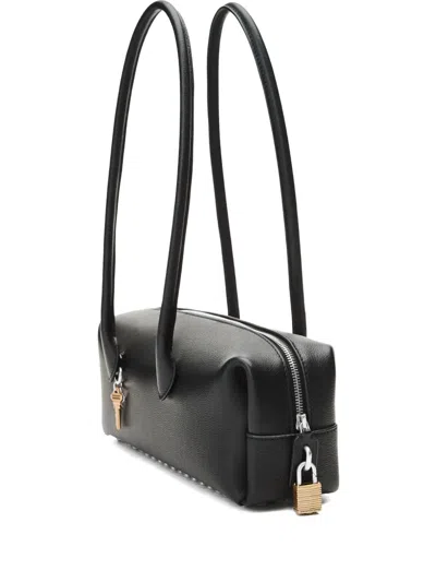 Alexander Wang Medium Roux Key-charm Shoulder Bag In Black