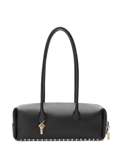 Alexander Wang Medium Roux Key-charm Shoulder Bag In Black