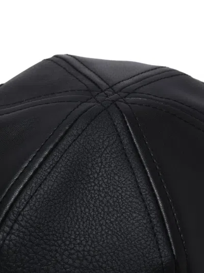 Comme Des Garçons Homme Deux Black Synthetic Leather Mix Bucket Hat In Black
