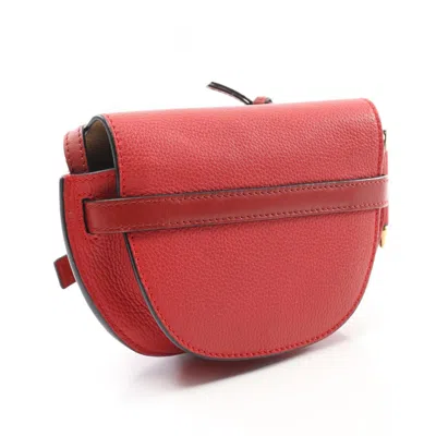 Pre-owned Loewe Red Color Leather Shoulder Bag ()