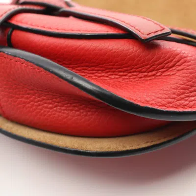 Pre-owned Loewe Red Color Leather Shoulder Bag ()