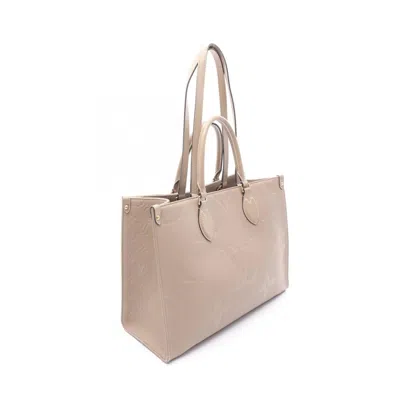 Pre-owned Louis Vuitton Beige Tourterelle Monogram Empreinte Tote Bag ()