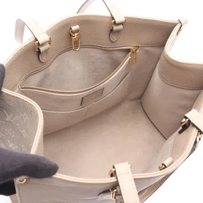 Pre-owned Louis Vuitton Beige Tourterelle Monogram Empreinte Tote Bag ()