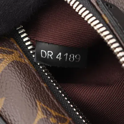 Pre-owned Louis Vuitton Black Brown Monogram Macassar Coated Canvas Monogram Pvc Leather Backpack ()