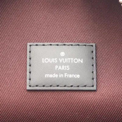 Pre-owned Louis Vuitton Black Brown Monogram Macassar Coated Canvas Pvc Leather Backpack ()