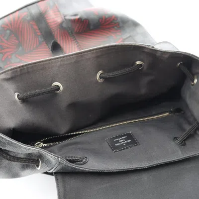 Pre-owned Louis Vuitton Black Damier Graphite Red Color Coated Canvas Backpack ()