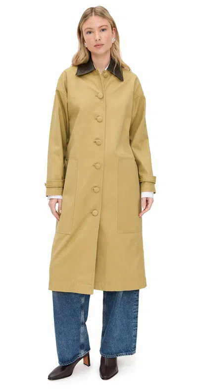 Le Bop Karla Long Utility Jacket Khaki In Yellow
