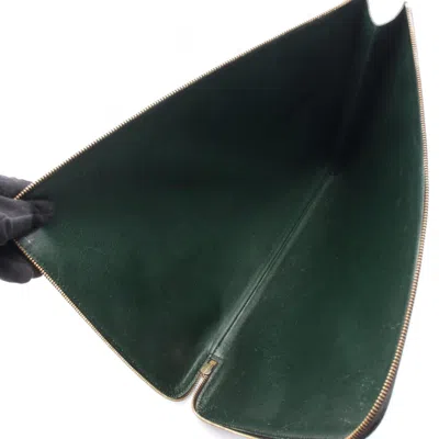 Pre-owned Louis Vuitton Black Leather Clutch Bag ()